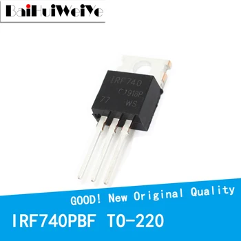 10VNT/DAUG IRF740PBF IRF740 400V/10A IKI 220 Naujas ir Originalus IC Chipset MOSFET MOSFT TO220