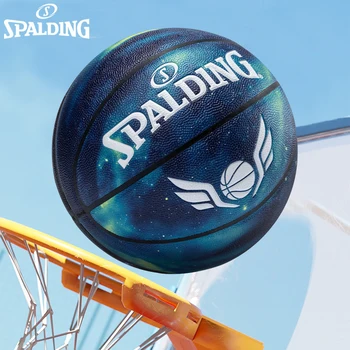 Originalus Spalding Žvaigždėtas Dangus limited edition Blue Krepšinio 77-165Y PU Atsparumas dėvėjimuisi Žaidimas, Mokymo Patalpų ir Lauko Kamuolys Dydis 7