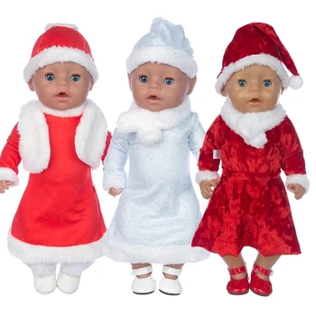 Naujas Kalėdų Drabužius Kostiumas Tinka 43cm Baby Doll, 17 Colių Reborn Baby Doll, Drabužiai, Avalynė, nėra įtrauktos