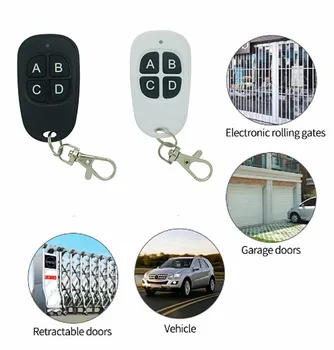 Garažo vartai Smart Nuotolinio Valdymo pultas,433MHZ 4 Mygtukai Kopijuoti Garažo Durų OpenerCloning Elektros Vartų Mando Garaje Universalios