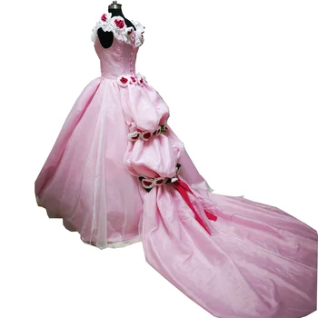 2020 Nauja rožinė viktorijos Helovyno Cosplay suknelė Kolonijinės gruzijos Renesanso, Gotikos Istorinių suknelė D-383