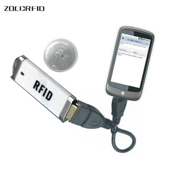 ISO15693 ICode 13.56 KHZ Smart IC Card Reader NFC ICodeII lustai su USB NFC skaitytuvas