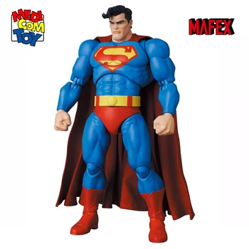 Originalus Mafex Betmenas:Tamsos Riteris Grįžta Supermenas Anime Veiksmų Skaičius, 1/12 Kolekcines figūrėlės Modelis Žaislai