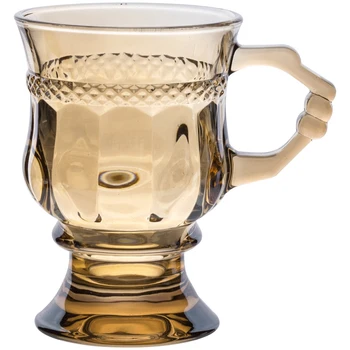 Kavos Stiklines Taures Gintaro Paramos Iškilumo Diamond Geriamojo Vaisių Sultys Vestuves Vyno Taurė Šampano Stiklo 125ml