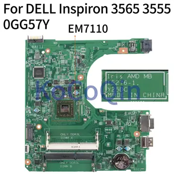 KoCoQin Nešiojamojo kompiuterio motininė plokštė, Skirtas DELL Inspiron 3565 3555 EM7110 Mainboard KN-0GG57Y 0GG57Y 15276-1 DDR3L