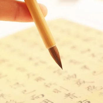Weasel Plaukų Šepetys Mažas Reguliariai Scenarijų Veikia Cursive Scenarijų Rašymo Kūrimo Teptuku Kinų Kaligrafijos Teptuku Pen Caligraphy