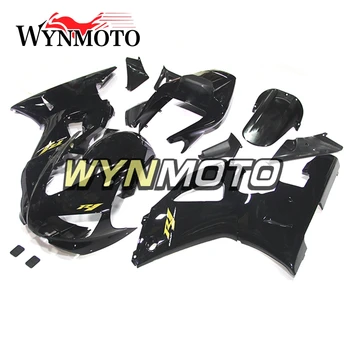 Pilnas Purvasargiai Komplektas Yamaha YZF1000 1998-1999 R1 Metų 98 99 Įpurškimas, ABS Plastikas Visą Dangčiai Juoda Kėbulo Motociklas