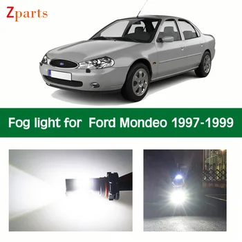 1 Pora Automobilio LED Rūko Šviesos Ford Mondeo 1997 - 1999 Auto Foglamp Lemputė Balta Apšvietimas 12V 6000K Automobilių Žibintai, Automobilių Priedai