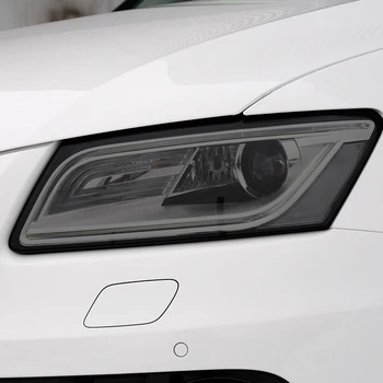 Audi Q5 8R SQ5 2008-2017 automobilių reikmenys, Automobilių žibintai apsauginės plėvelės Dūmo juodos spalvos tonas suvynioti vinilo skaidrios TPU lipdukas