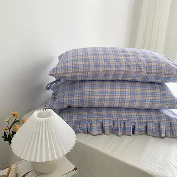 Violetinė Pledas medvilnės pagalvės užvalkalą medvilnės pagalvės užvalkalą kambarį apdailos originalaus dizaino patalynės pagalvės užvalkalą 48x74cm