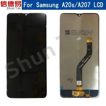 Samsung galaxy A20s lcd Ekranas skaitmeninis keitiklis Touch 