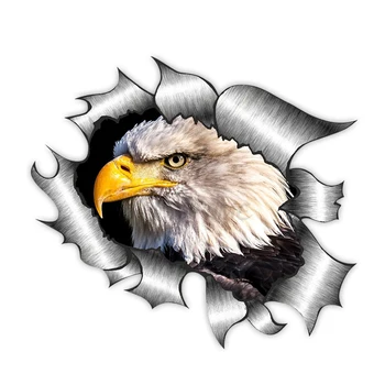 Gražus PVC Automobilių Lipdukas 3D American Bald Eagle Gyvūnų Decal Automobilių Langų Priedai, Automobilių Stilius