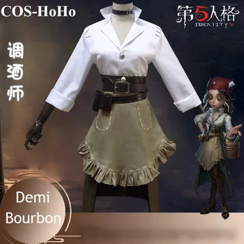 COS-HoHo Anime Tapatybės V Demi Bourbon Barmenas Naujas Išgyvenimo Pradinio Žaidimas Tiktų Vienodas Cosplay Kostiumas Helovinas Apranga Moterims