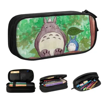 Mielas Ghibli Kaimynas Totoro Vaikai Pieštuku Byla dėl Mergaitės Berniukai Didelių Saugojimo Pieštukų Dėklas Raštinės reikmenys
