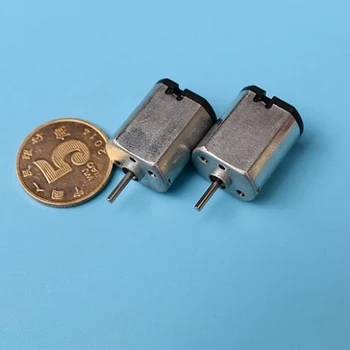 Labai mažos Elektros Varikliu DC1.5V 20000 rpm Didelės Spartos Micro Žaislas Variklis su Metaliniu Šepečiu ir Vienfazį, Veleno 1,5 MM, 