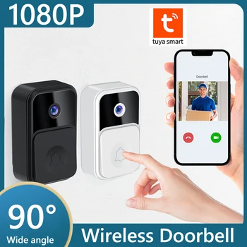 1080P UHD Saugumo Durys Bell Naktinio Matymo 2.4 G WiFi Saugumo Doorbell Kamera, Balso Pakeisti Belaidžio ryšio Vaizdo Doorbell Butai