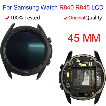Originalus Samsung Galaxy Watch3 45MM SM-R840 SM-R845 R840 R845 Žiūrėti 3 LCD Ekranas Jutiklinis Ekranas skaitmeninis keitiklis komplektuojami Su Rėmo