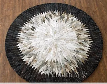 Mados meno kilimas 100% natūralios karvės odos originali oda, naudojami kilimėliai pardavimui