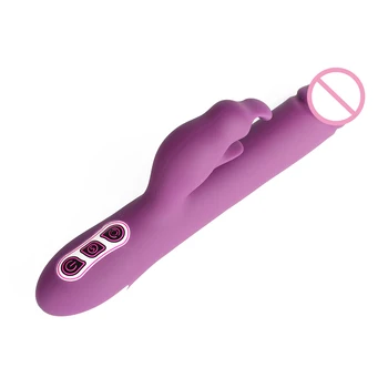 Atsparus vandeniui Triušis Dildo Vibratorius, Sekso Žaislai G Spot Makšties Klitorio Stimuliatorius Sekso Produktai Moteris Lesbiečių Moterų Masturbacija