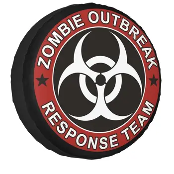 Zombie Protrūkis Reagavimo Komanda Atsarginio Rato Dangtis Džipą 