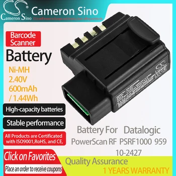 CameronSino Baterija Datalogic PowerScan RF PSRF1000 959 tinka Datalogic 10-2427 Barcode Scanner 600mAh baterija 2.40 V Ni-MH
