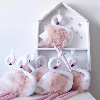 INS Karšto Mielas, Rankų darbo, Ilgos Kojos Pink Flamingo Žaislai Įdaryti Kūdikių Lėlės Kūdikio Lova Apdaila Vaikų Dovanų