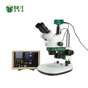 GERIAUSI 7-45x Nuolat Zoom Žiūronų Stereo Mikroskopas USB Mikrobų Didinamąjį Skaitmeninio Vaizdo Mikroskopą Su Kamera Ir Ekranas
