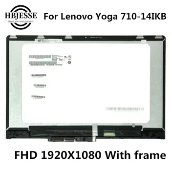 Naujas Lenovo Jogos 710-14 Jogos 710 14 Jogos 710-14IKB 80V4002NCD 1080P LCD LED Jutiklinis Ekranas komplektuojami su rėmo
