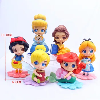 Naujas Disney 8 stilius Princesė Q Posket Princesė Veiksmų Skaičiai PVC Modelis Lėlės dekoro gimtadienis Vaikams Žaislas Kalėdų dovana