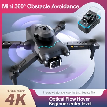 Naujas 4K Aerial Fotografavimo Dual Camera WIFI Nepilotuojami Drone Dovana Lankstymo Mini Nuotolinio valdymo Drone Žaislas Vaikams Quadcopter