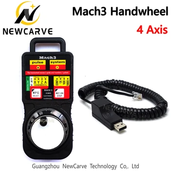CNC Mach3 4 Ašies MPG Pakabukas Rankenėlę USB Pasukimo Koduojami Impulsų Generatorius NEWCARVE