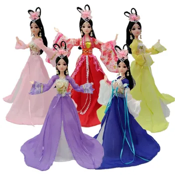 gražus Lėlės Žaislas Princesė 12 Kilnojamojo Sąnarių Lėlės Modelis Priedai plastikiniu korpusu Minkšti Drabužiai Vaikams Dovanos Lėlės Mergaitėms