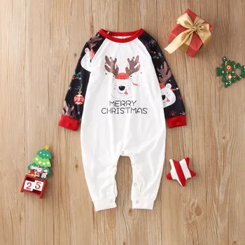 Kalėdų Pižama Šeimos Kalėdos Pižama Pjs Sleepwear Komplektus Atitikimo Rinkinys Kūdikių Jumpsuit Pižamos Naujųjų Metų Homewear#58