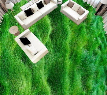 Pasirinktinius Nuotraukų 3d Tapetai, grindys Šiuolaikinės Žolės žali augalai PVC Tapetai lipnios grindys, Tapetai-3d Beibehang freskomis