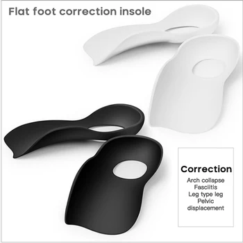 Unisex Flatfoot Orthotics Flatfoot Orthotics Cubitus Varus Ortopedinė Kojų Pagalvėlės, O formos Kojų Pagalvėlės Priežiūros Vidpadžiai TPR Didelis