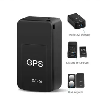 Originalus Magnetinis GF07 GPS Tracker GSM Mini Realaus Laiko Stebėjimo Locator GPS Automobilį, Motociklą Nuotolinio Valdymo Sekimo Monitorius