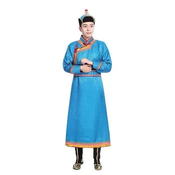 Tradicinis ilgai stiliaus mongolų chalatai ir Pekino Operos tautinių kostiumų