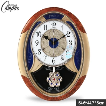 Nordic Dizainas Didelis Sieninis Laikrodis Derliaus Kambarį Prabanga Sūpynės Laikrodis Paslaptis Atlicināt Silent Kūrybos Oclock Duvar Saati Dekoras