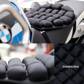 Motociklo 3D pripučiami oro pagalvės Slėgio ribojimo Važiuoti Sėdynės Pagalvėlės TPU Vandens-Pildomus Sėdynės Pagalvėlę Cruiser Touring Balnelių