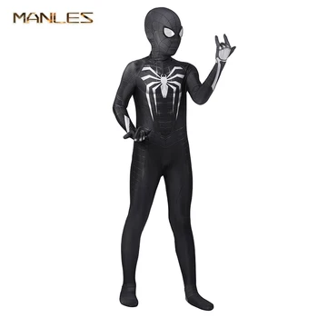 Marvel Spider-Man Kostiumas Cosplay Vaikai Bodysuit Žaidimas Km Morales, Cosplay Kostiumų Nuodai Nustatyti Jumpsuit Helovinas