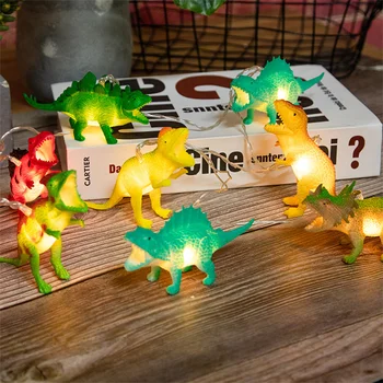 Kūrybos LED Dinozaurų Styginių Šviesos AA Baterijos Vaikų Gimtadienio, Kalėdų Pasakos Šviesos Vaikas, Vaikų Kambarys Šalis Dovana Šviesos Girlianda