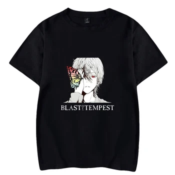 Sprogimo Tempest Anime Marškinėlius, O-Kaklo trumpomis Rankovėmis Vyrų, Moterų Marškinėlius Harajuku Streetwear Japonų Komiksų Mados Drabužiai