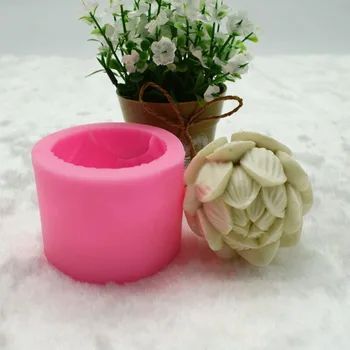 Pink Lotus Flower Silikono Muilo Žvakė Saldainiai Pelėsiai, Pelėsiai Dervos Rankų Darbo Amatų