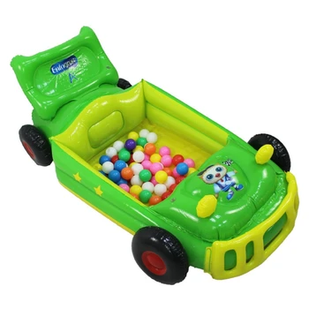 47in Patalpų Pripučiamas Žaislas Automobilis Sunkiųjų PVC Plūdė, Kūdikių Berniukų, Mergaičių Interaktyvus važiuojančio Automobilio nepralaidžiose Dvigubo Vožtuvo