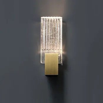 Naujas post-modernios šviesos prabanga burbulas kristalų kūrybos kambarį meno sienos lempa, lovos, miegamojo dizaineris aparatūra žibintai LB101012