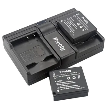 2vnt NT-BLG10 NT BLG10 Baterija + USB Dual Kroviklis Panasonic DC-ZS70 DMC-GX80 DMC-GX85 DMC-ZS60 DMC-ZS100 DMC-GF6 DMC-GX7K