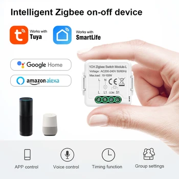 ZigBee Smart Gyvenimo Jungiklis Nuotolinio Valdymo Modulis Belaidžio šviesų Modulis Laikmatis Grafiką, Dirba su Alexa 