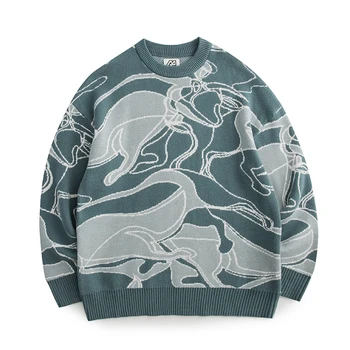 Banga prekės retro totem megztinis