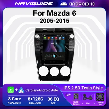 Automobilio Radijas Stereo Mazda 6 2005-2015 Tesla Stiliaus Multimedia Vaizdo Grotuvas 