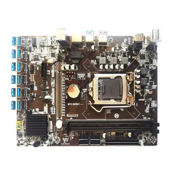 B250 BTC Kasybos Mainboard 12 PCI-E Paramos 12 Vaizdo Kortelė LGA 1151 DDR4 Atminties USB3.0 BTC Mašina Bitcoin Mining